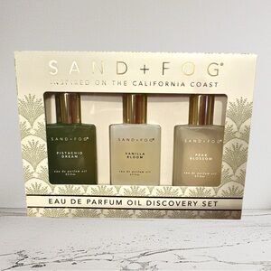 Sand + Fog Pistachio Dream, Vanilla Bloom, Pear Blossom Oil Set